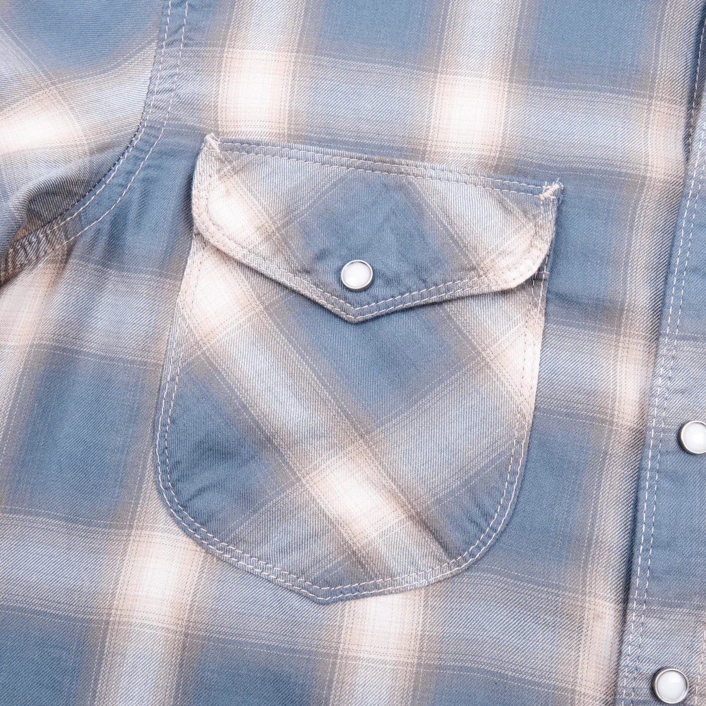 Freenote Cloth Bodie Shirt - Clear Blue Plaid