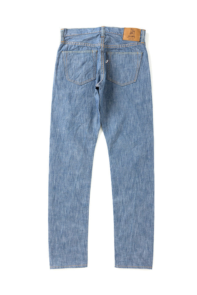 Pure Blue Japan 1186-2 14oz Slub Chambray Relaxed Tapered - Indigo