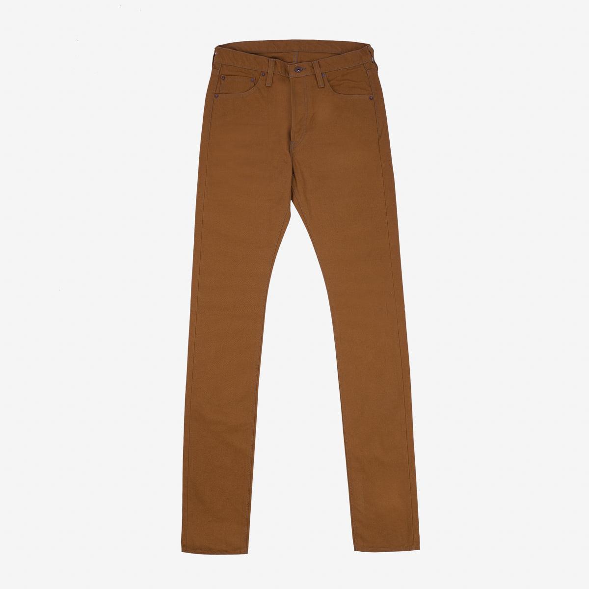 Iron Heart IH-555D 17oz Duck Super Slim Cut Jeans - Brown