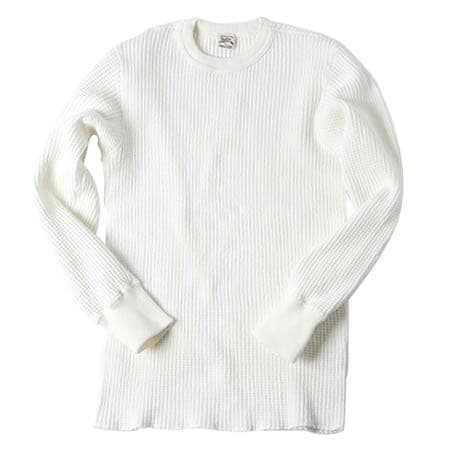 UES Big Waffle Thermal Shirt - Off White