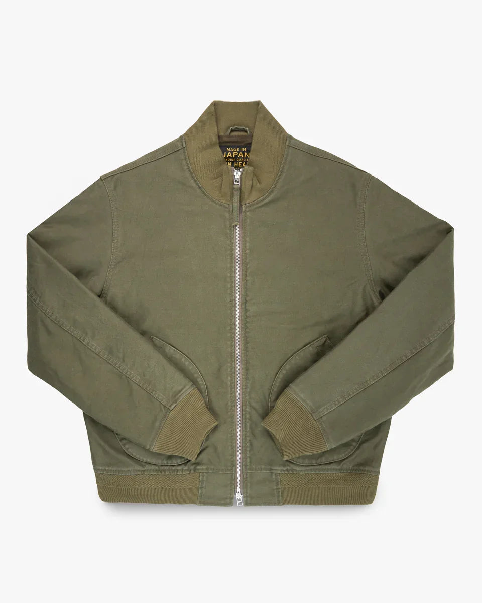 Iron Heart IHM-47-ODG 12oz Whipcord Tanker Jacket - Olive Drab