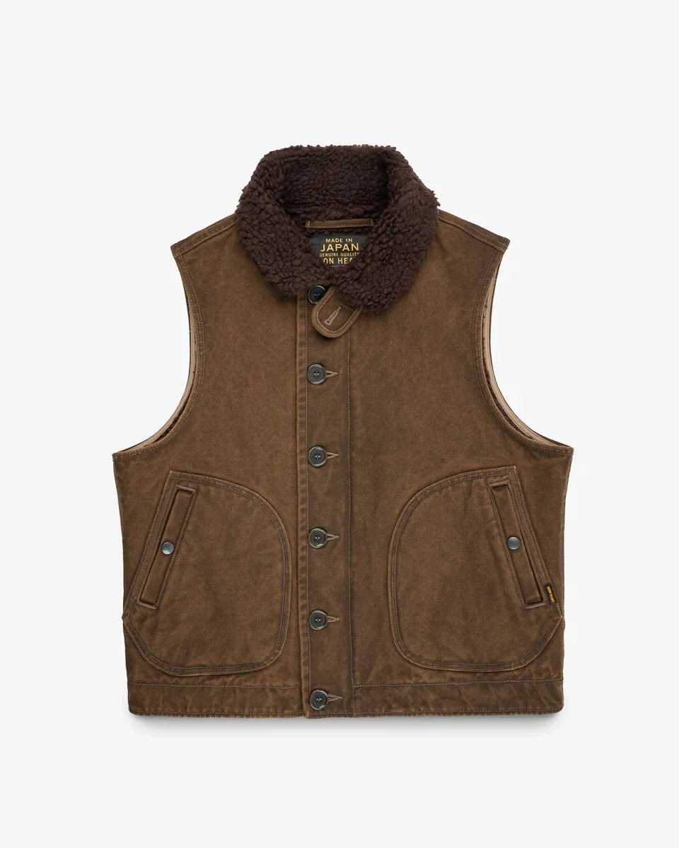 Iron Heart IHV-51-BRN 12oz Duck N1 Deck Vest - Brown – Guilty Party