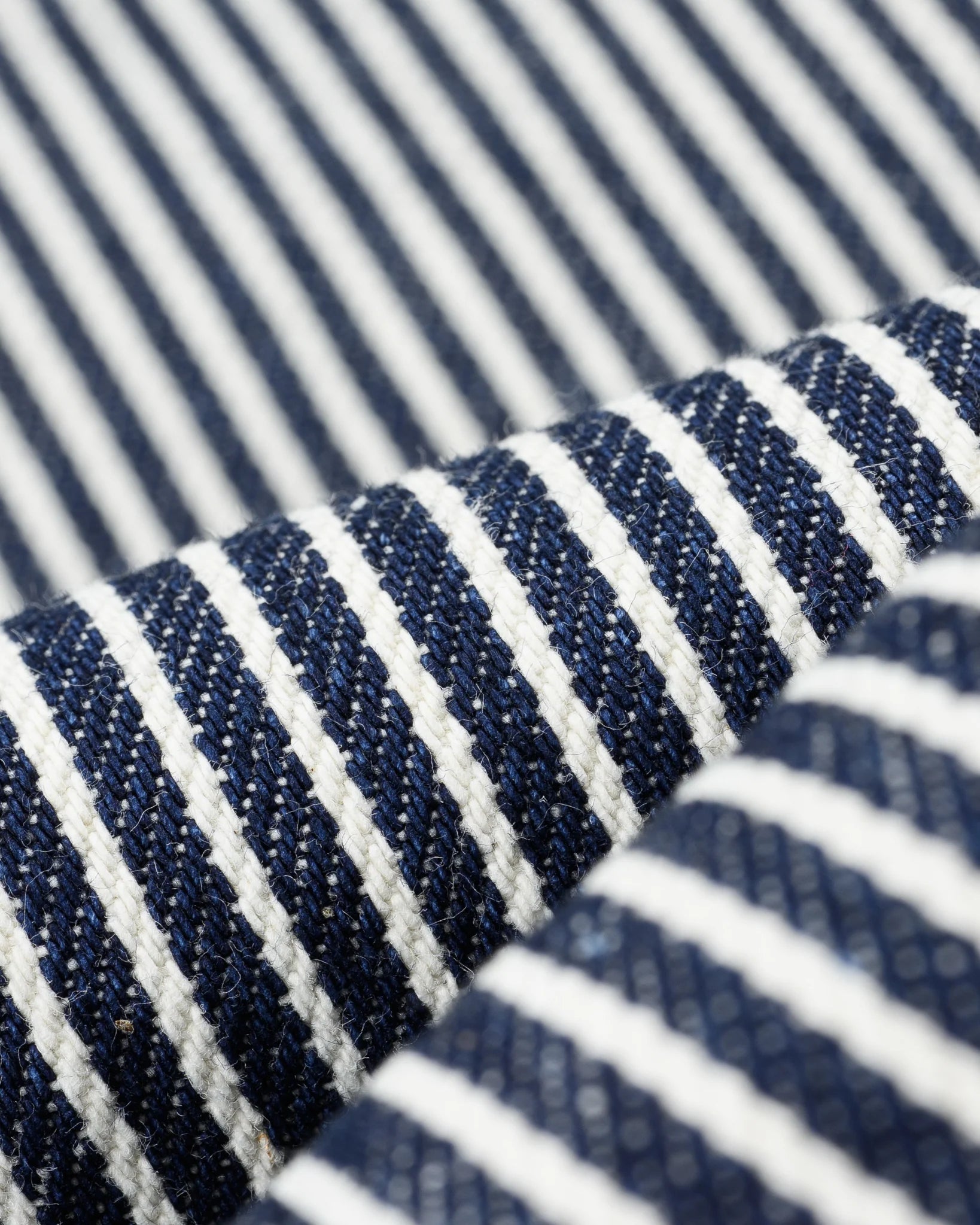 Iron Heart IHSH-07-IND 12oz Hickory Stripe Western Shirt - Indigo