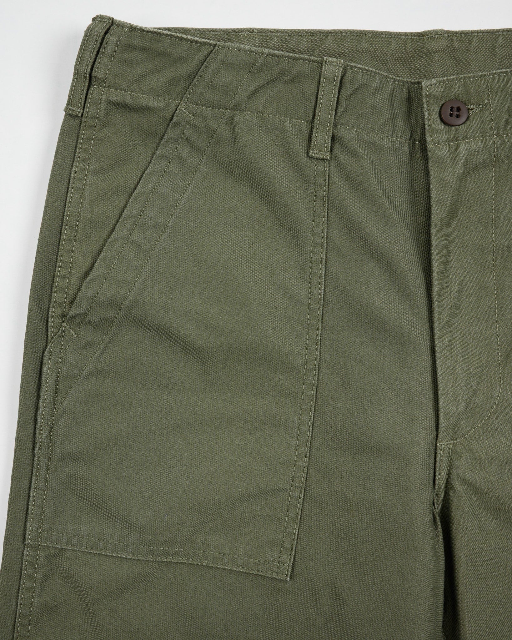 Iron Heart IH-744-GRN 10oz Back Sateen Baker Pants - Army Green