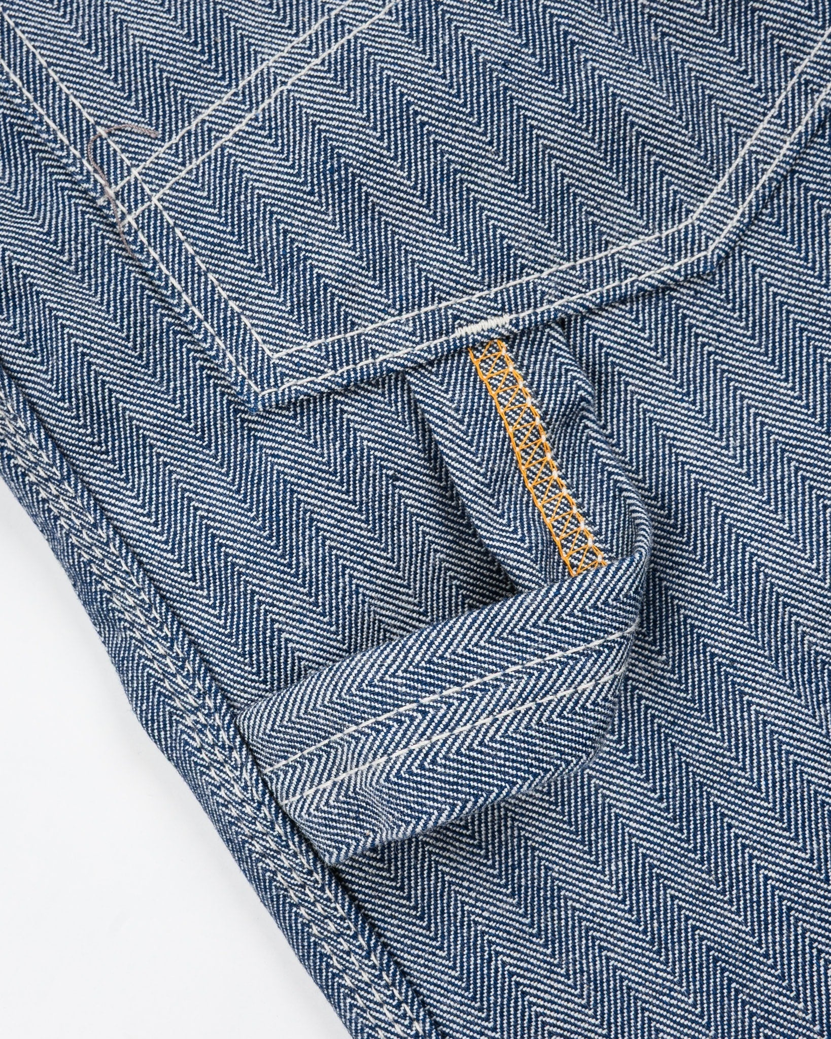 Iron Heart IH-830-IND 10.5oz Herringbone Painter’s Pants - Indigo