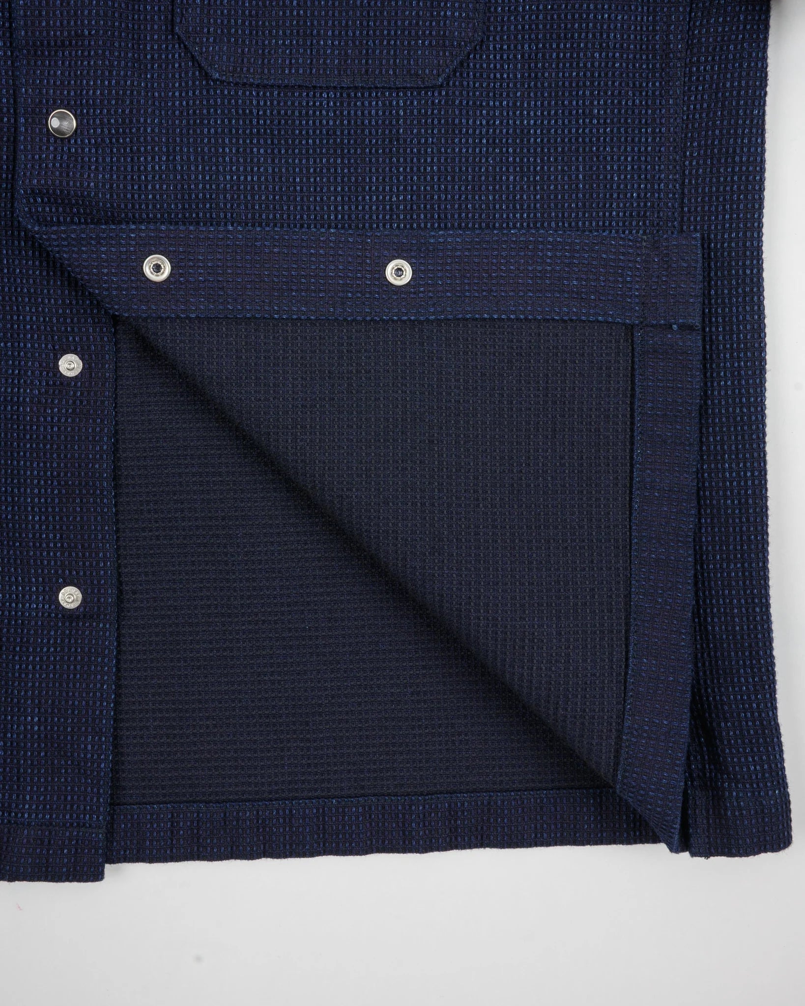 Iron Heart IHSH-445-IND 10oz Dobby Cloth Short Sleeve Mechanic Shirt - Indigo
