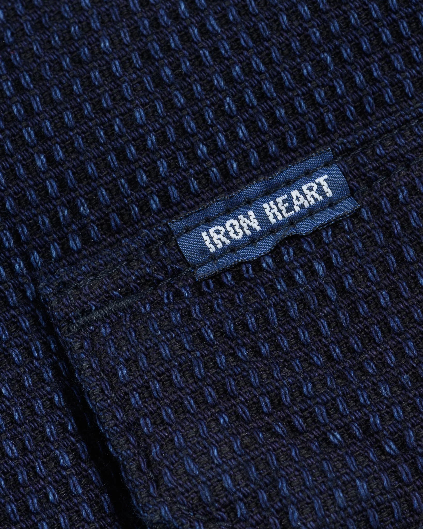Iron Heart IHSH-445-IND 10oz Dobby Cloth Short Sleeve Mechanic Shirt - Indigo