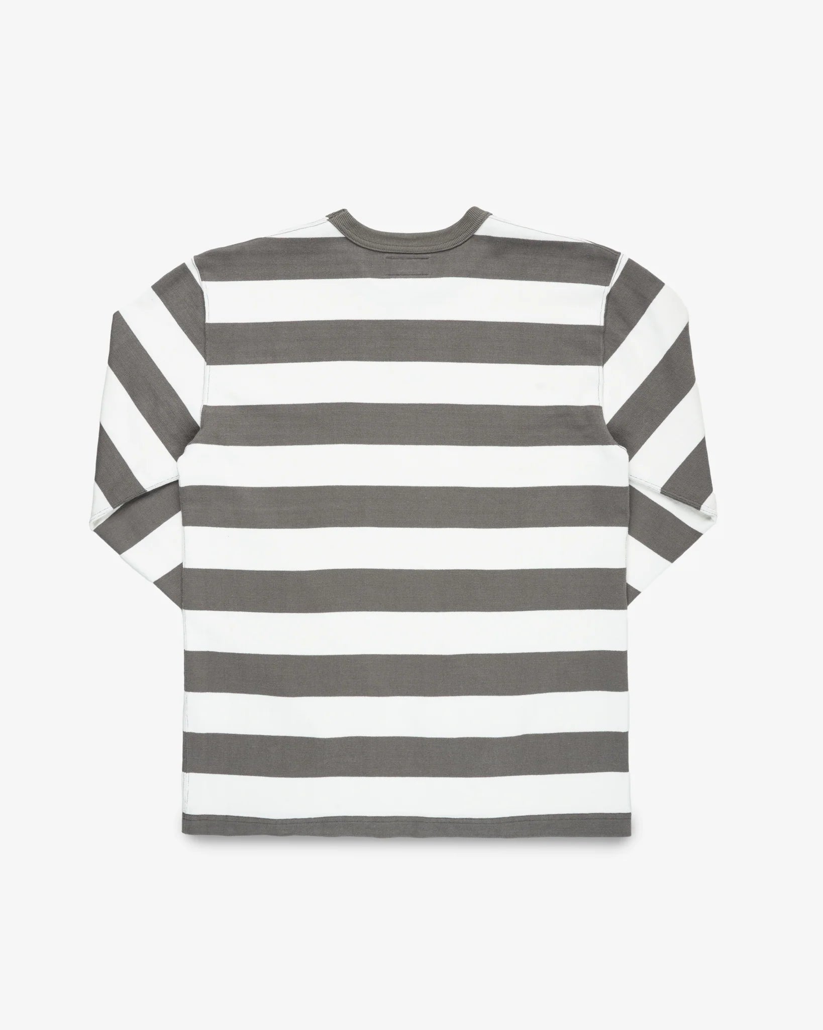 Iron Heart IHTB-01-GRY-WHT 11oz Cotton Knit Long-Sleeved Sweater - Grey/White