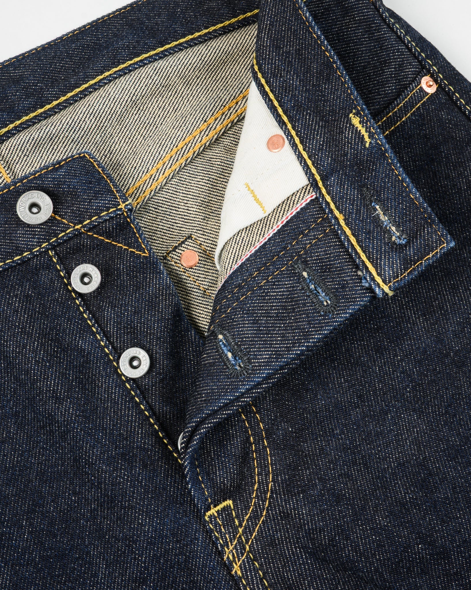 Iron Heart IH-555S-21 21oz Selvedge Denim Super Slim Cut Jeans - Indigo