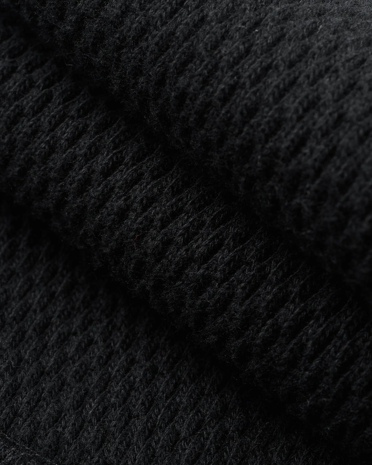 Iron Heart IHSW-86-BLK Heavyweight Thermal Crew Neck Sweater - Black