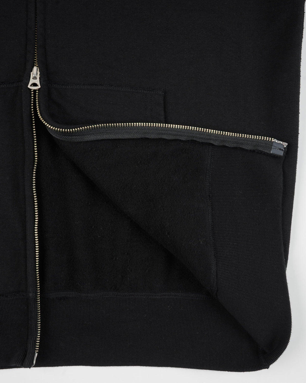 Iron Heart IHSW-82L-BLK 14oz Ultra Heavyweight Loopwheel Cotton Zip Up Hoodie - Black