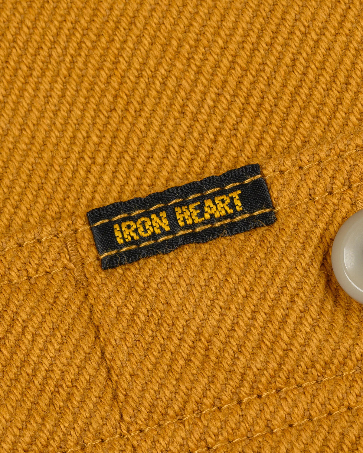 Iron Heart IHSH-452-CAM Ultra Heavy Flannel Work Overshirt - Overdyed Camel