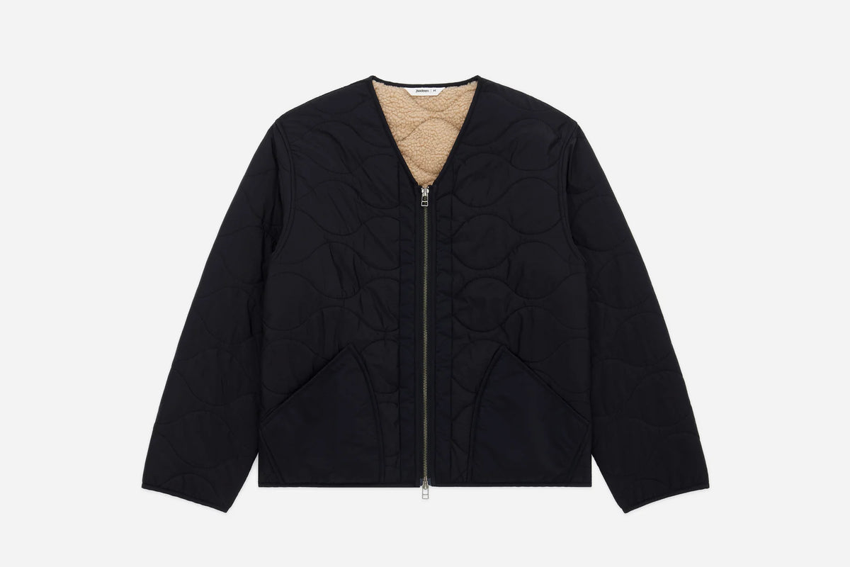 3sixteen Zip Liner Jacket - Black Nylon/Sherpa – Guilty Party
