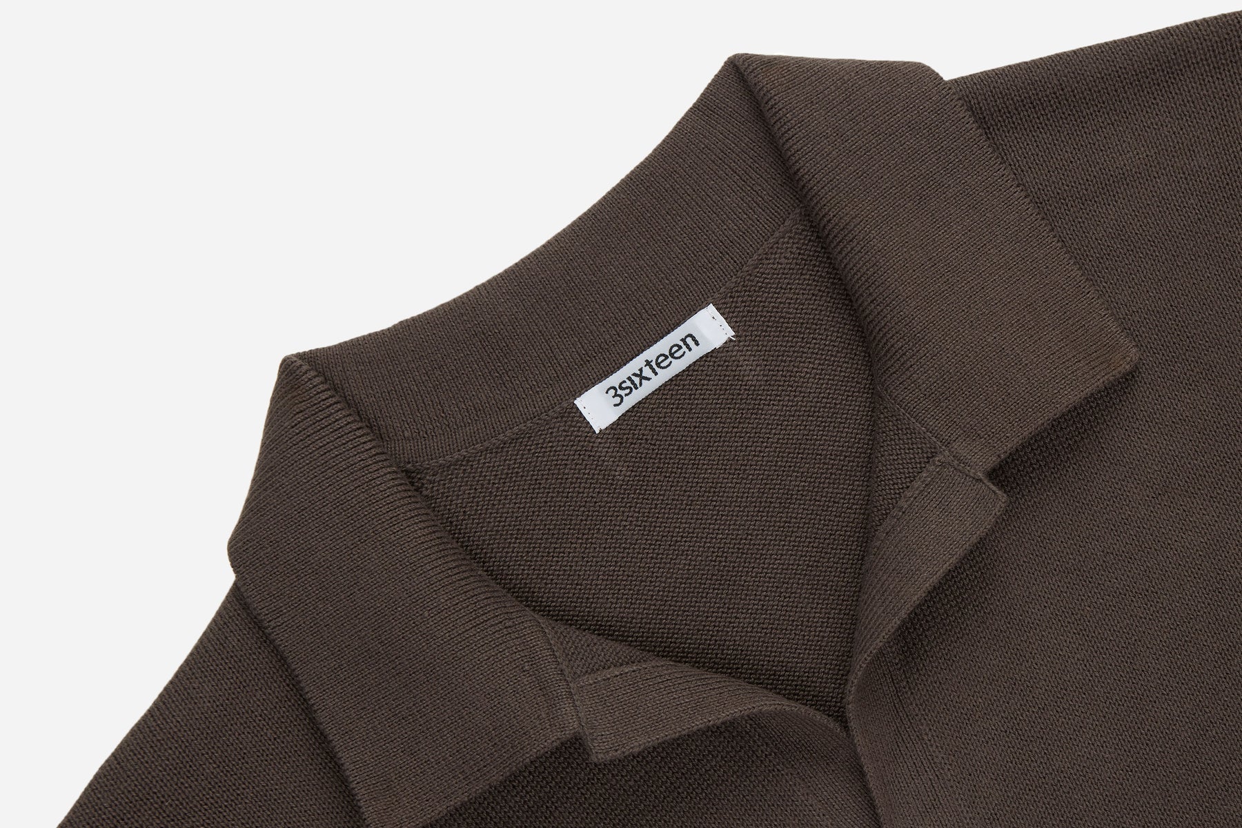 3sixteen Pima Cotton Knit Polo - Earth