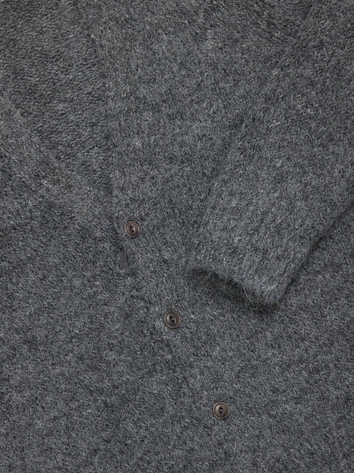 3sixteen Classic Cardigan - Pewter Alpaca