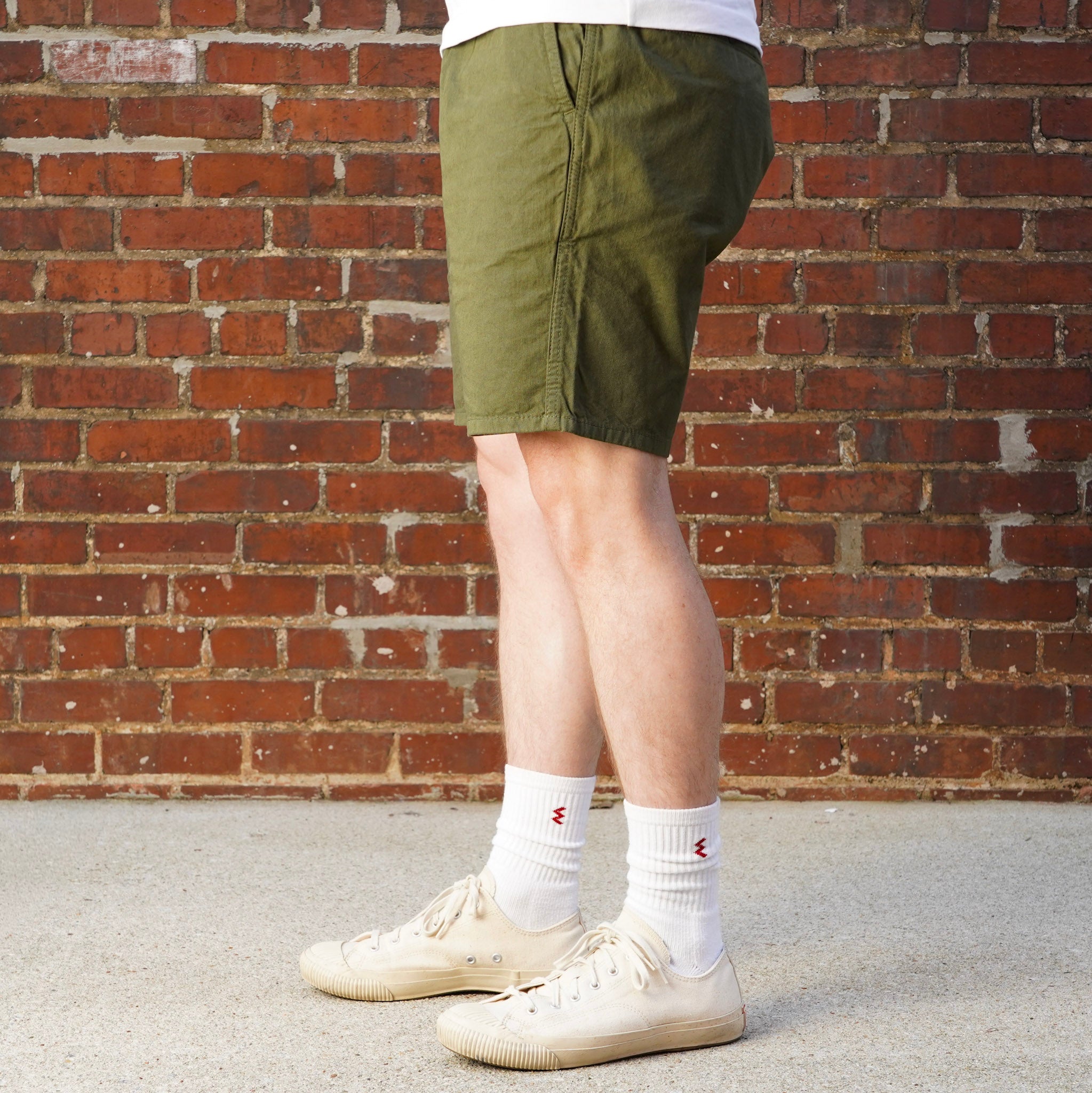 Iron Heart IH-729-OLV Cotton Easy Shorts - Olive