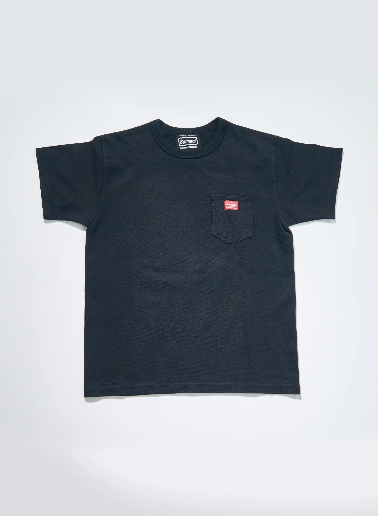 Samurai SWCT-101L Heavy Weight Pocket T-Shirt (Longer Length) - Black