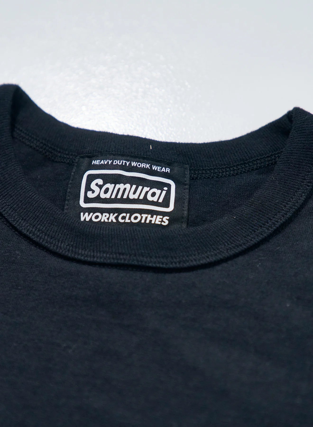 Samurai SWCT-101L Heavy Weight Pocket T-Shirt (Longer Length) - Black