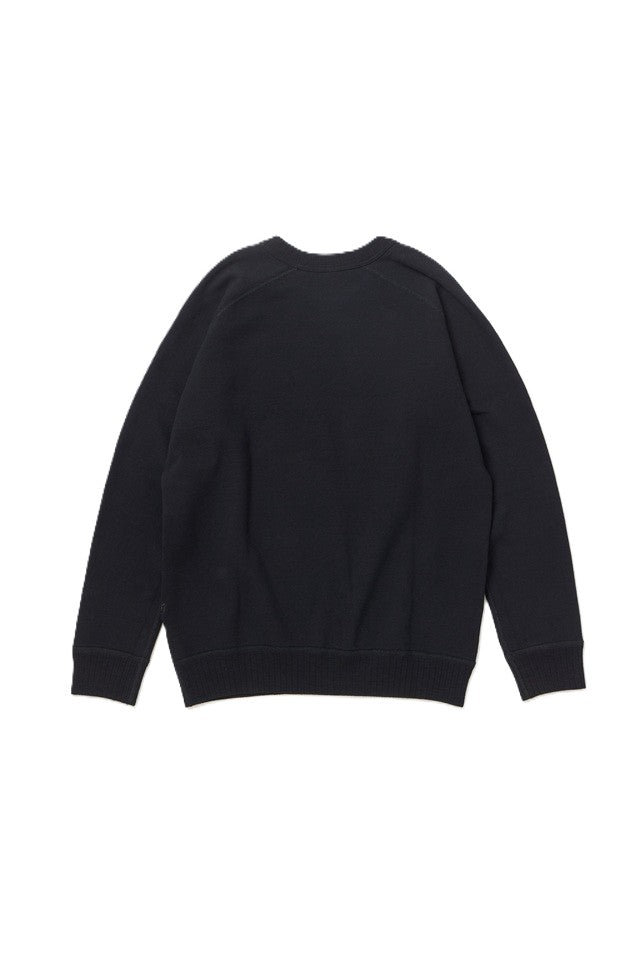 Pure Blue Japan 5409-IDBK Indigo Dyed Sweatshirt - Overdyed Black