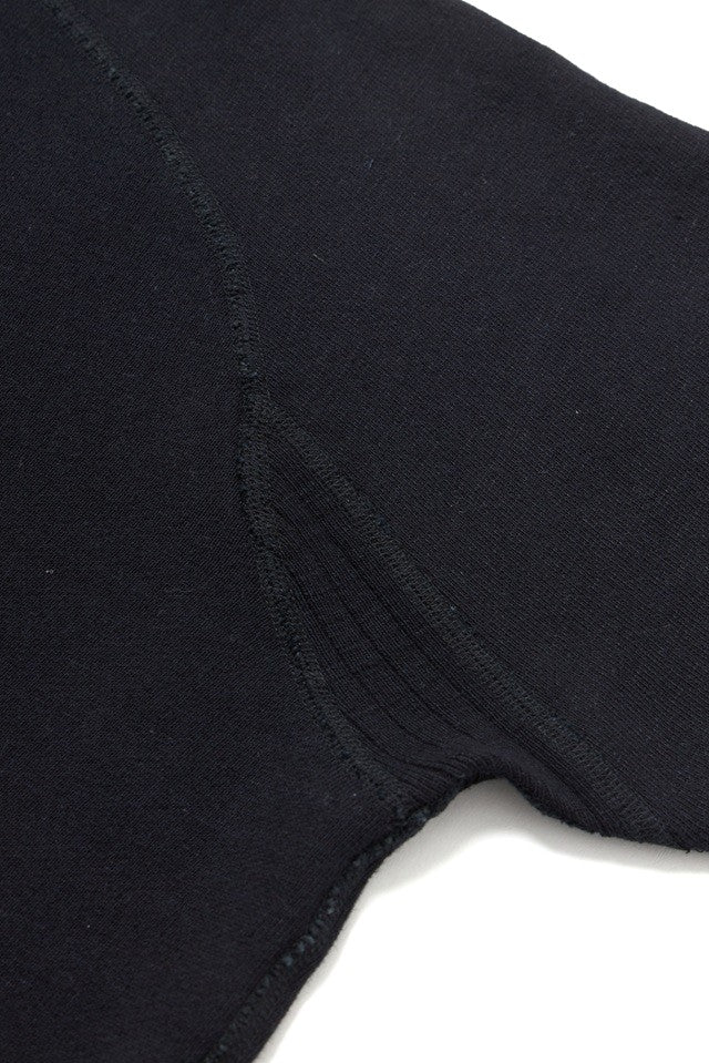 Pure Blue Japan 5409-IDBK Indigo Dyed Sweatshirt - Overdyed Black