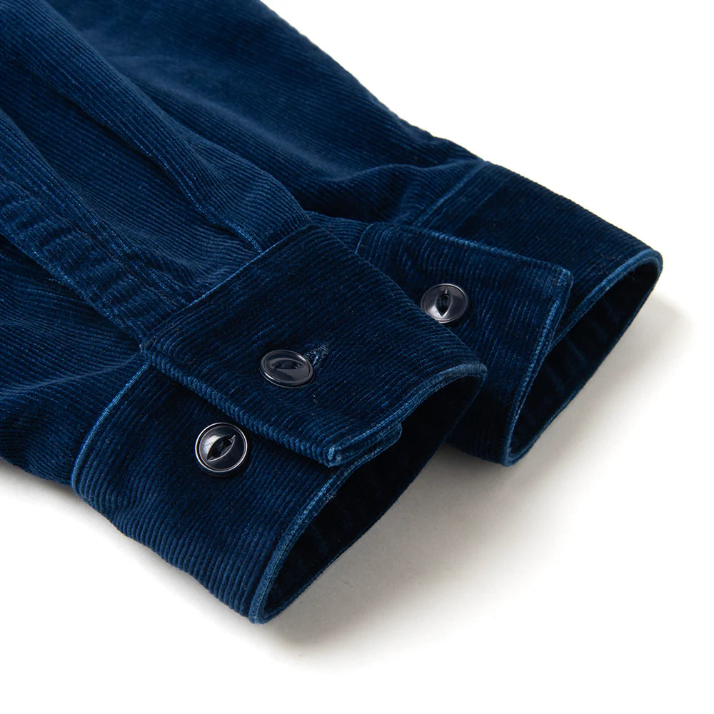 Studio D'Artisan 5731 Native Corduroy Shirt - Indigo