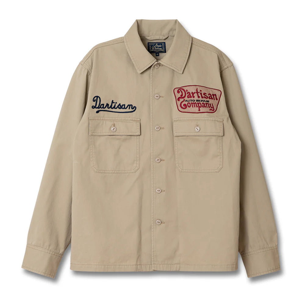 Studio D'Artisan 5733 Embroidered Work Shirt - Beige – Guilty Party Studio D'Artisan 5733 Embroidered Work Shirt - Beige – Guilty Party