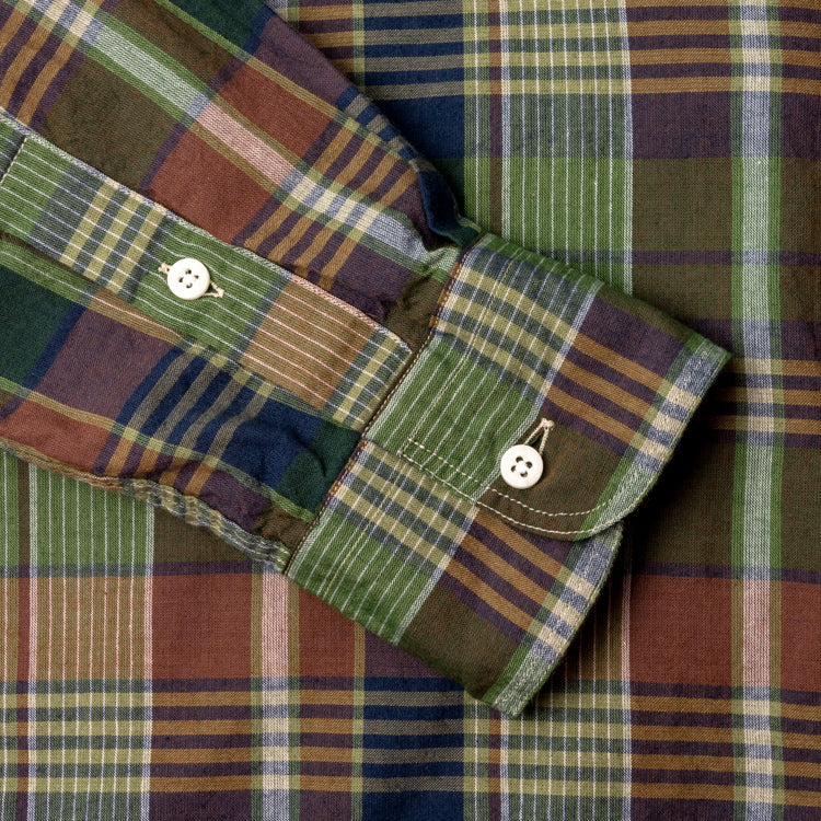 Gitman Vintage Original Madras Shirt - Olive