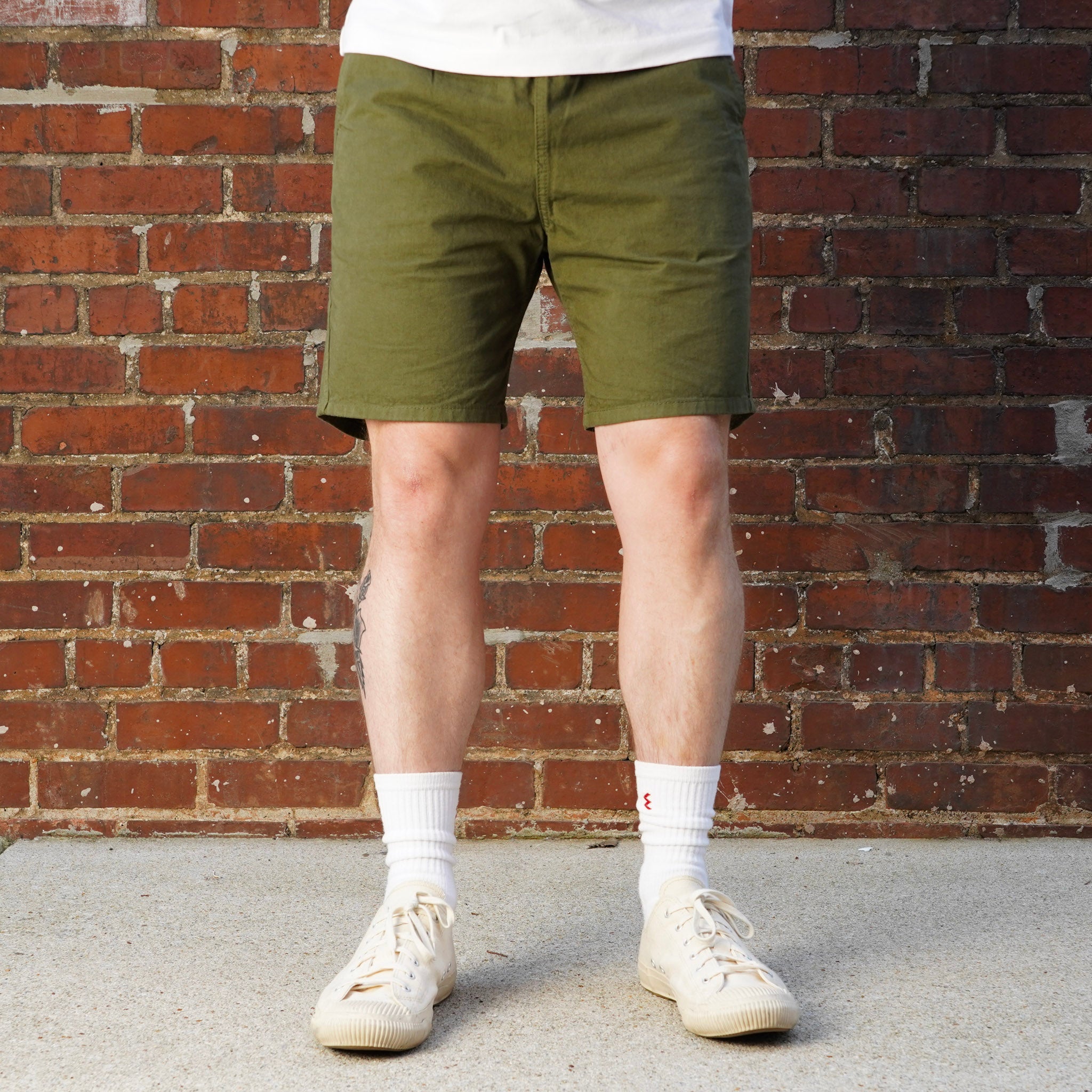 Iron Heart IH-729-OLV Cotton Easy Shorts - Olive