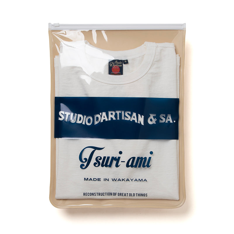 Studio D'Artisan 9913 Tsuri-Ami Loopwheeled T-Shirt - White