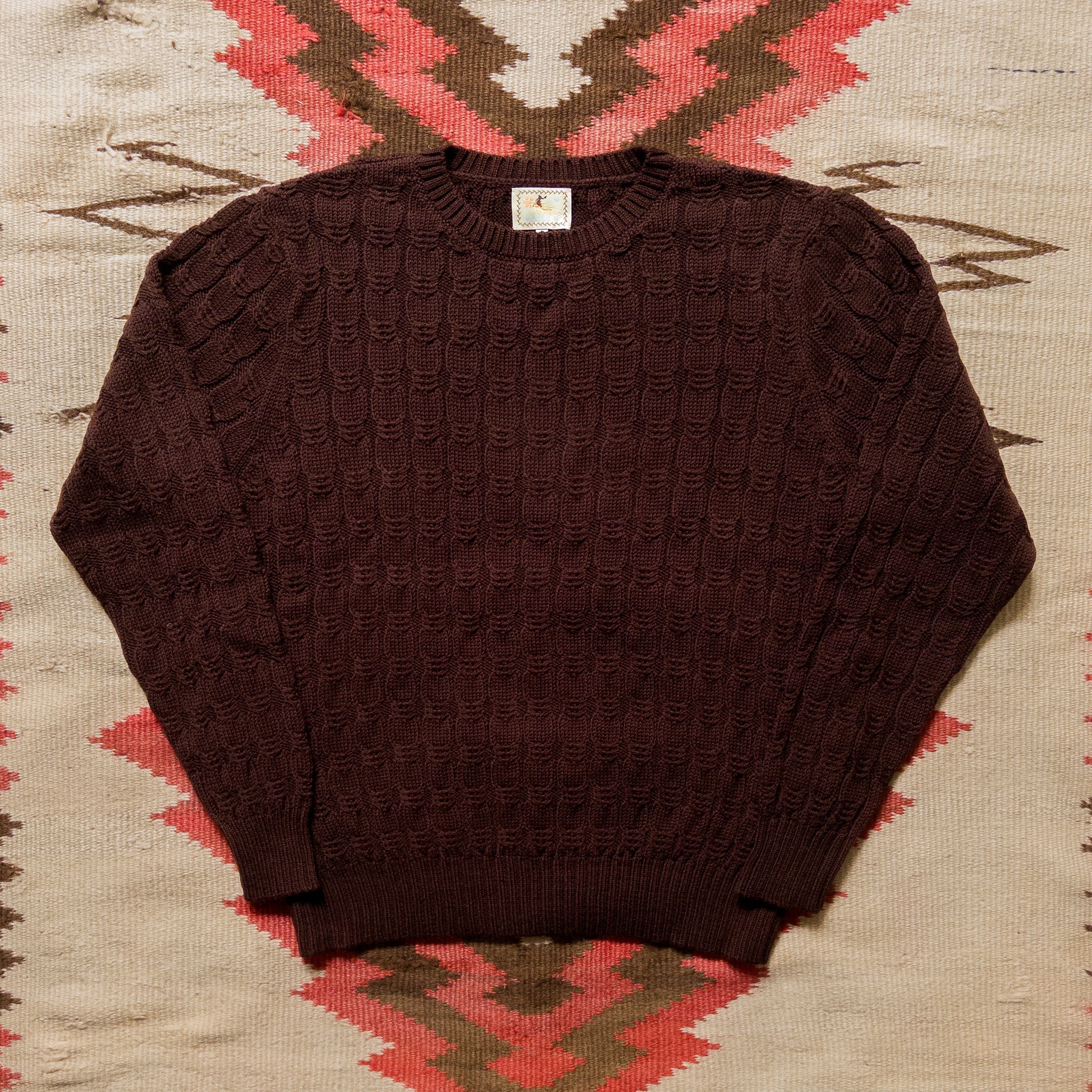 Wythe Highland Cableknit Sweater - Brown