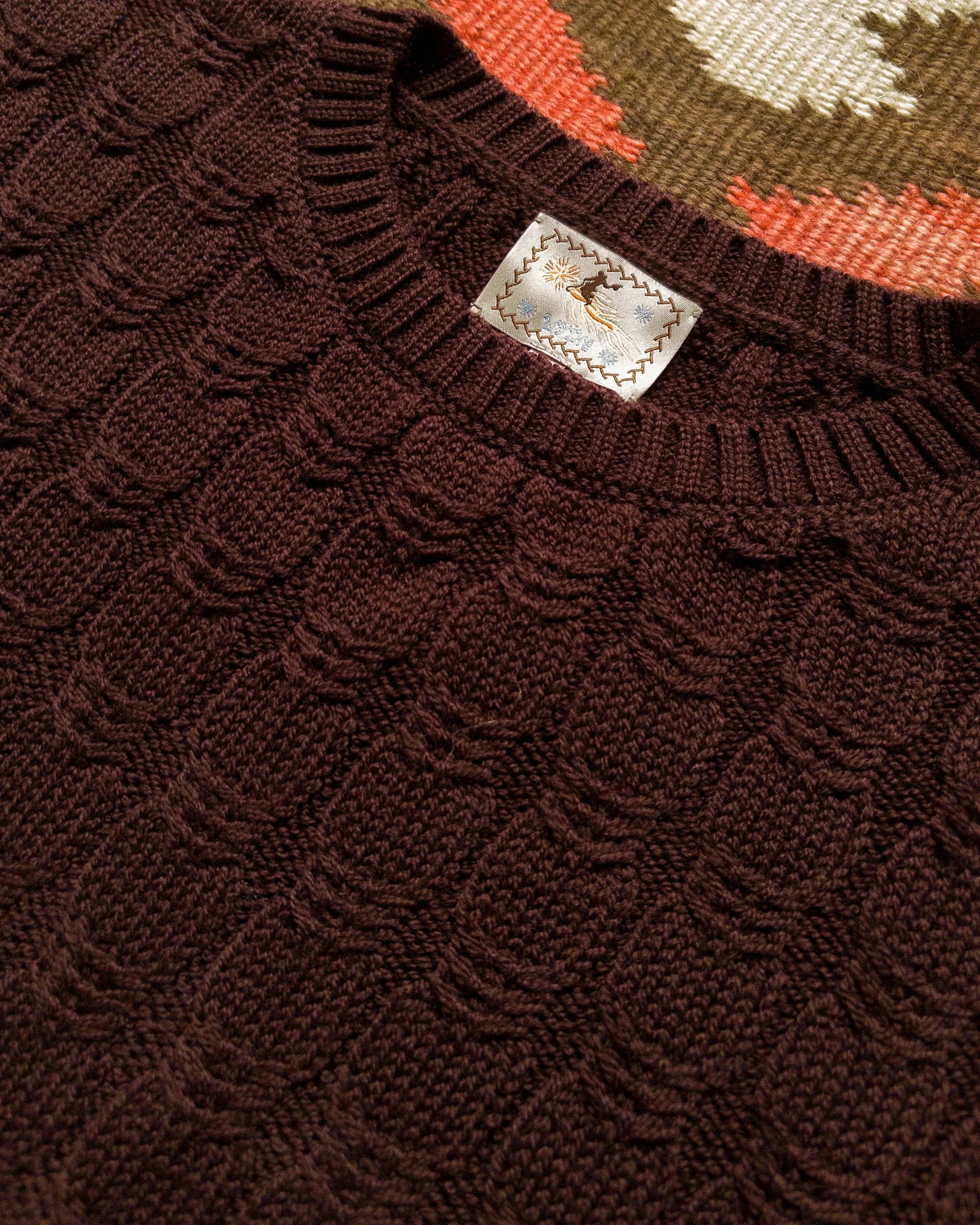 Wythe Highland Cableknit Sweater - Brown
