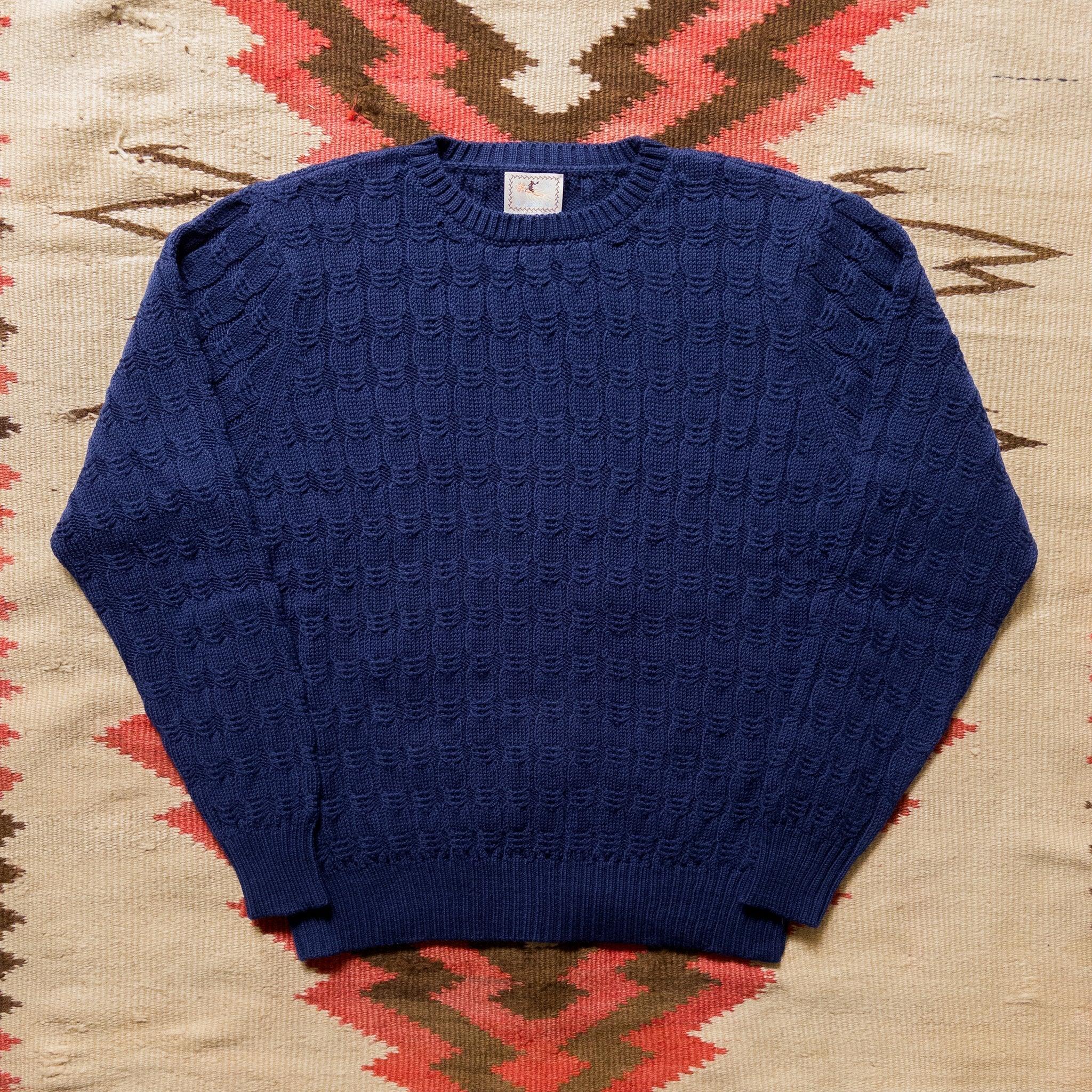 Wythe Highland Cableknit Sweater - Navy