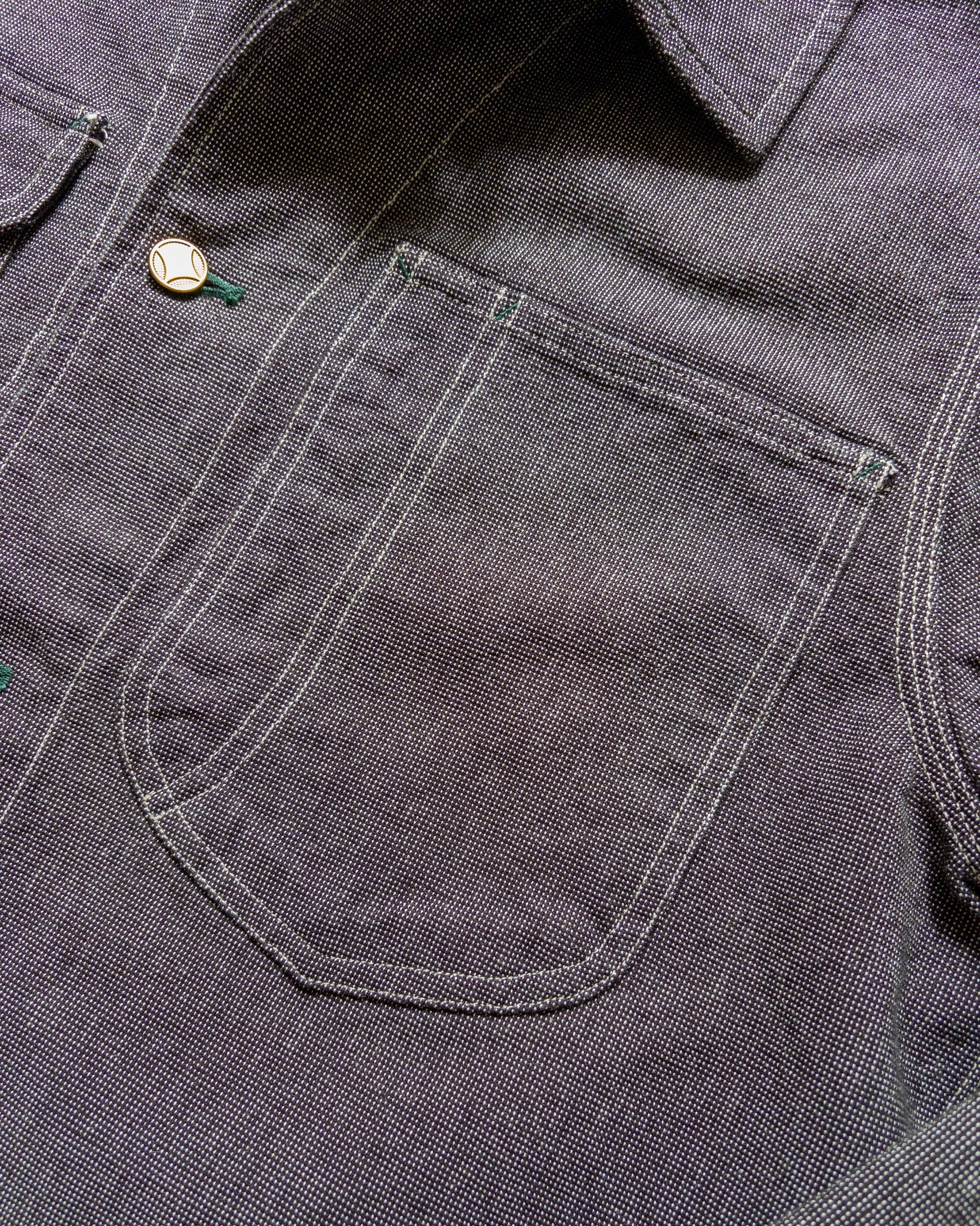 Wythe Heavyweight Pinpoint Canvas Barn Jacket - Night Sky