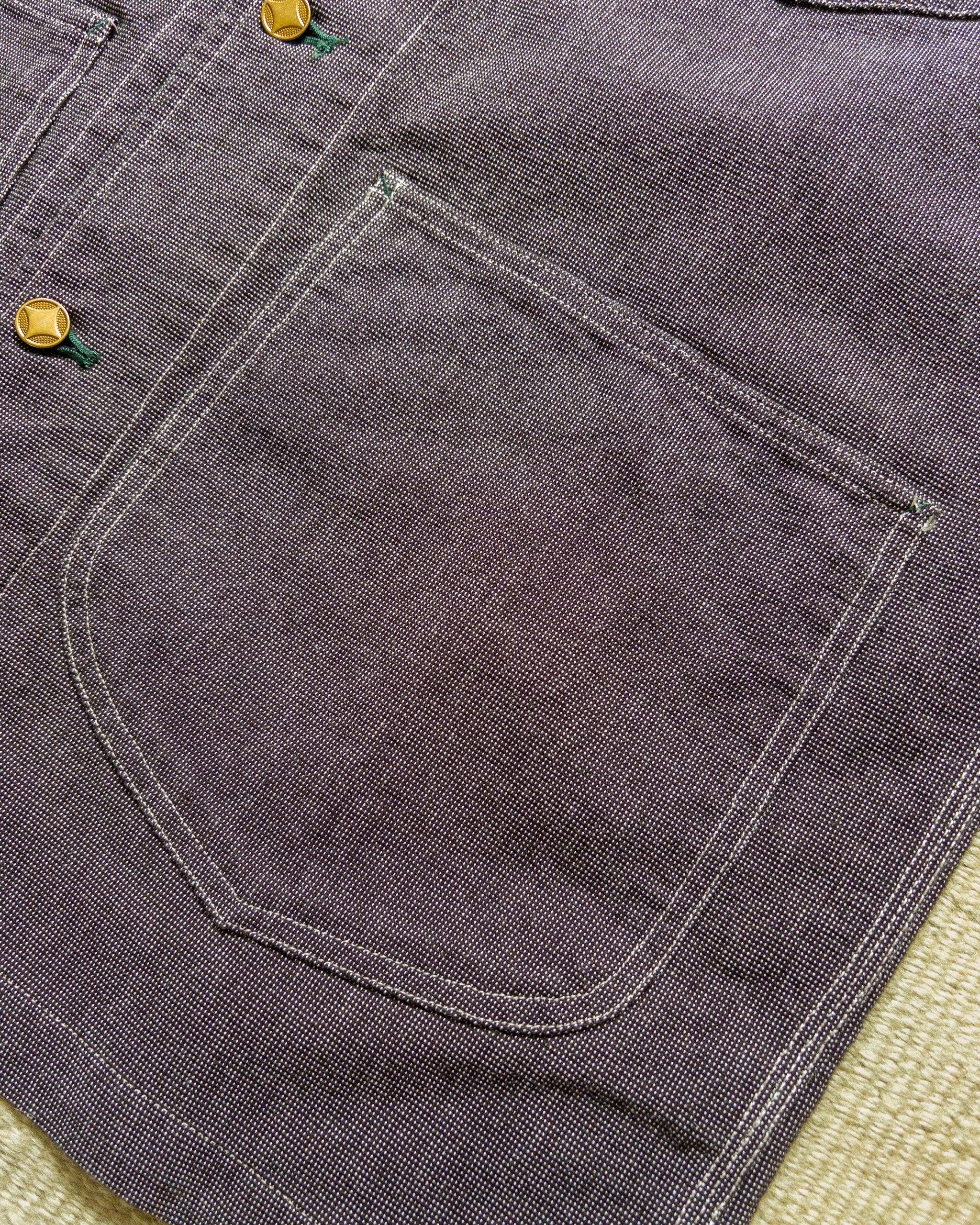 Wythe Heavyweight Pinpoint Canvas Barn Jacket - Night Sky