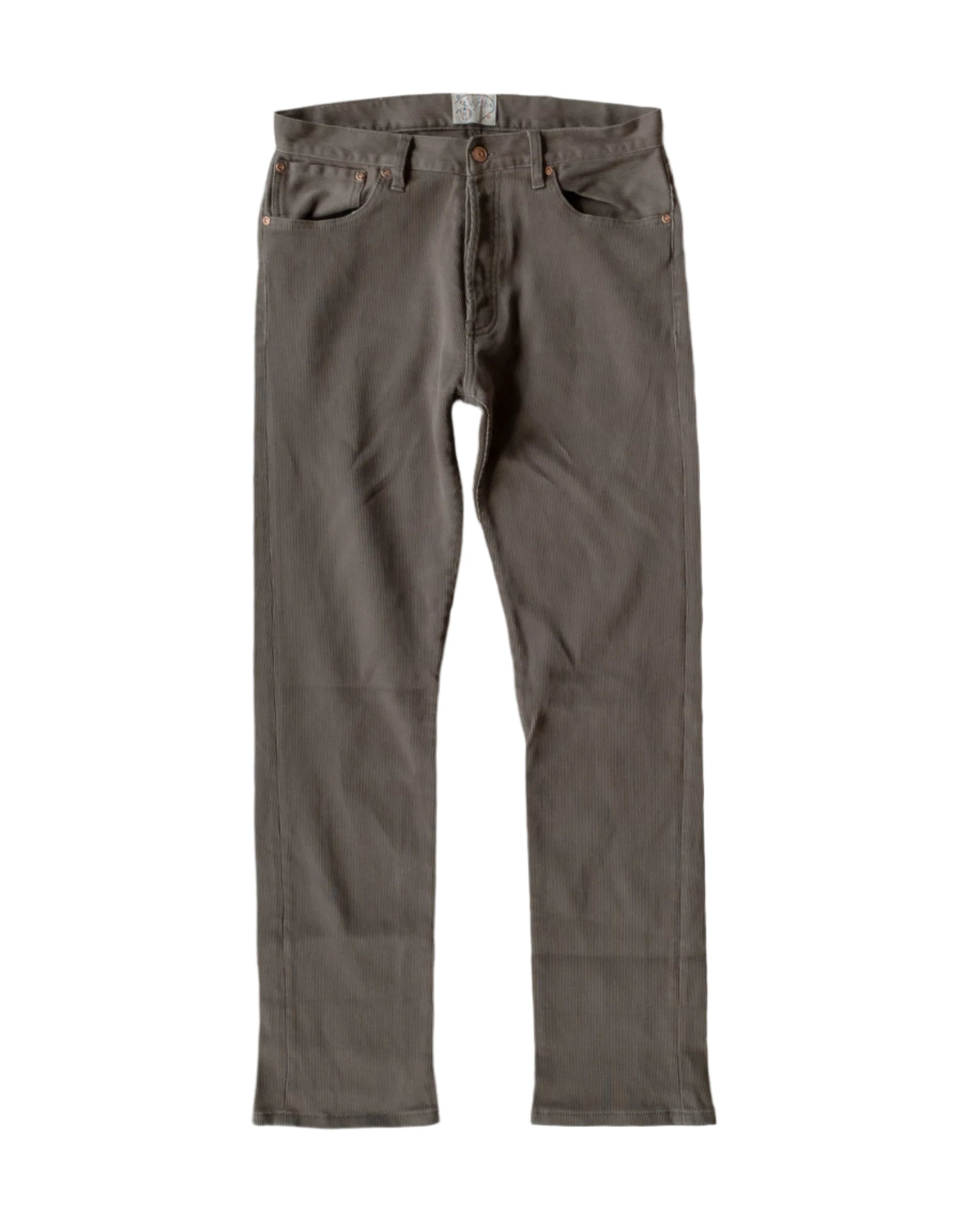 Wythe Bedford Cord Five Pocket Pants - Faded Olive