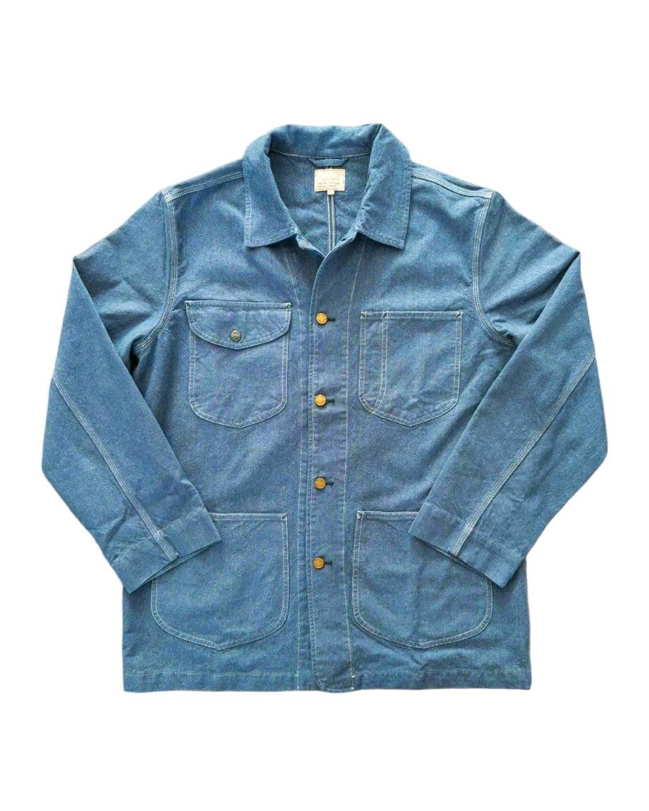 Wythe Heavyweight Pinpoint Canvas Barn Jacket - Blue