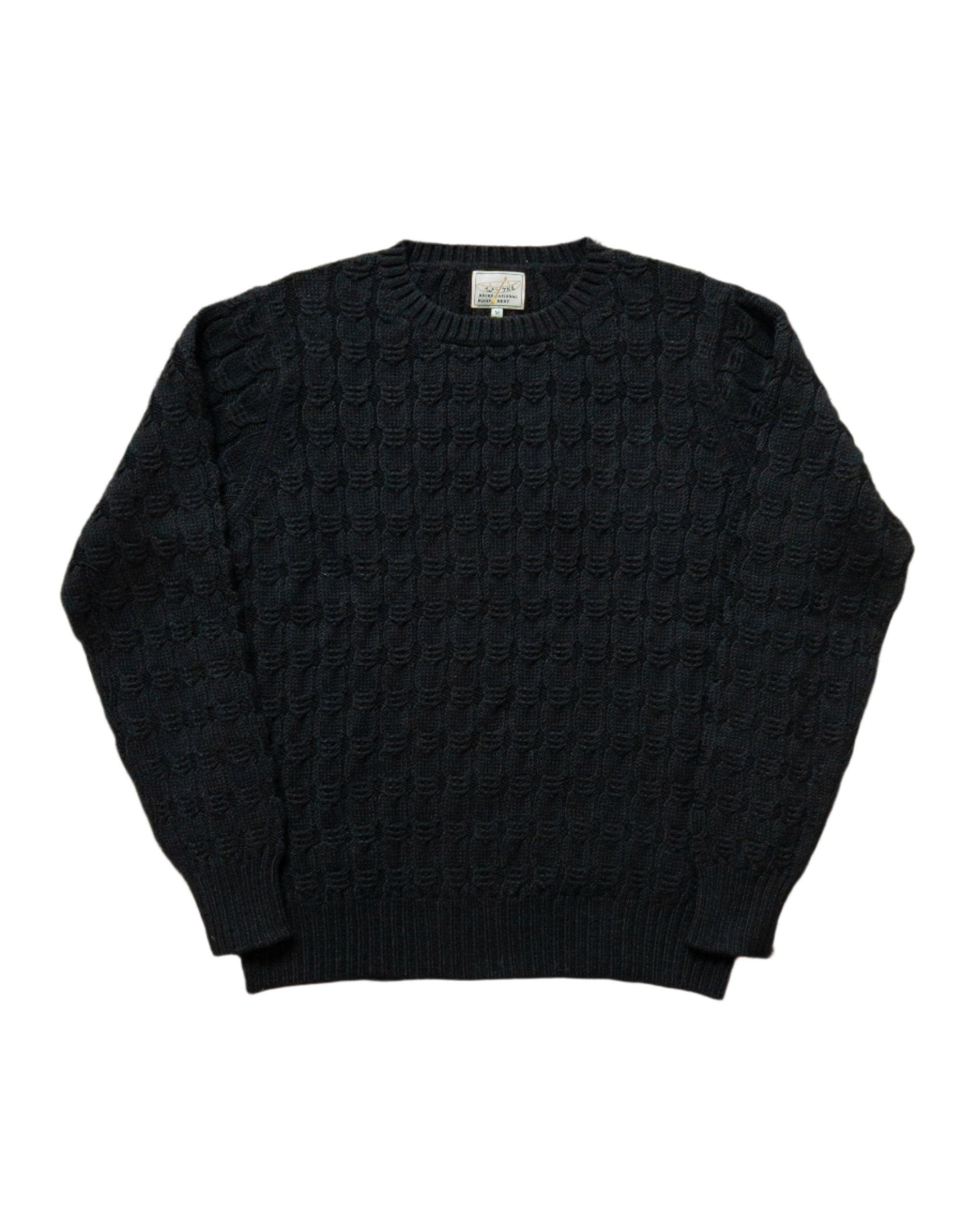 Wythe Highland Cableknit Sweater - Black