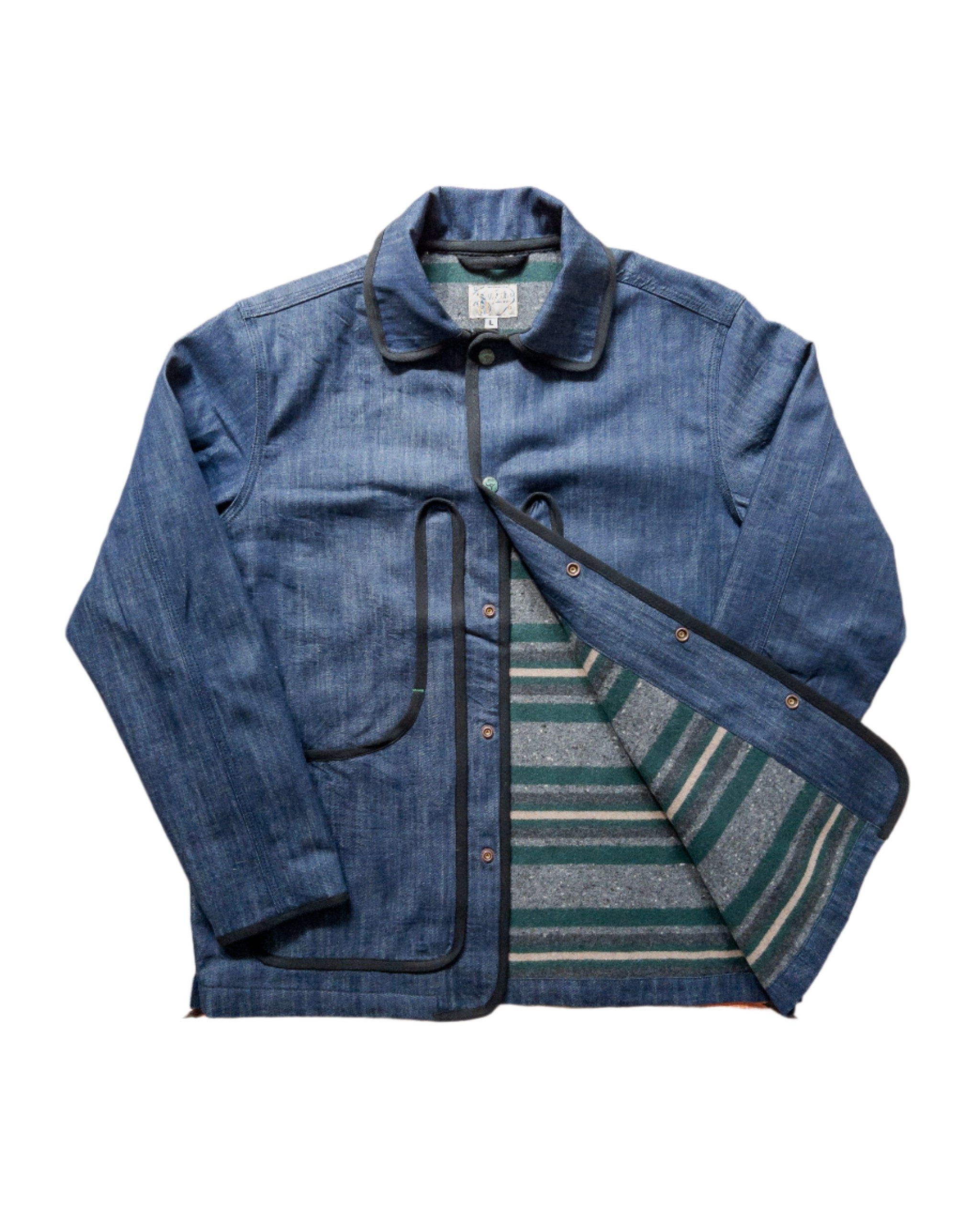 Wythe Blanket-Lined Denim Hunting Jacket