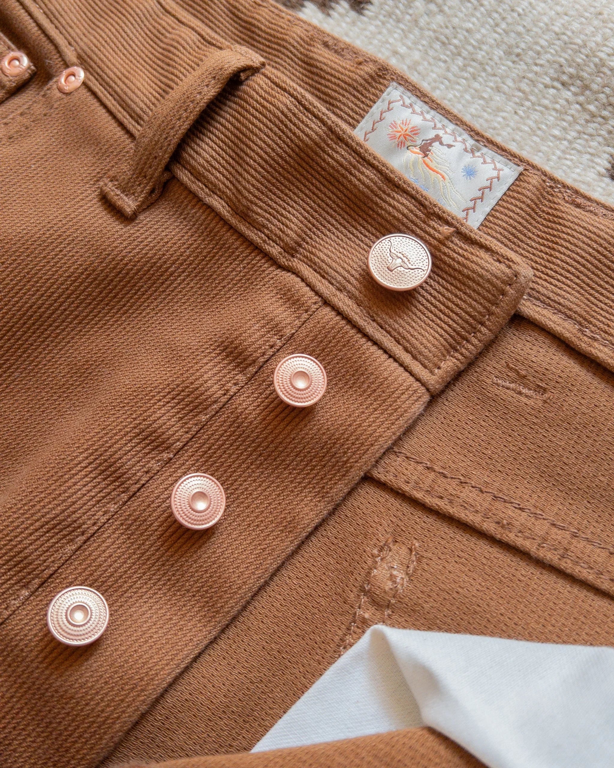 Wythe Bedford Cord Five Pocket Pants - Bay Brown