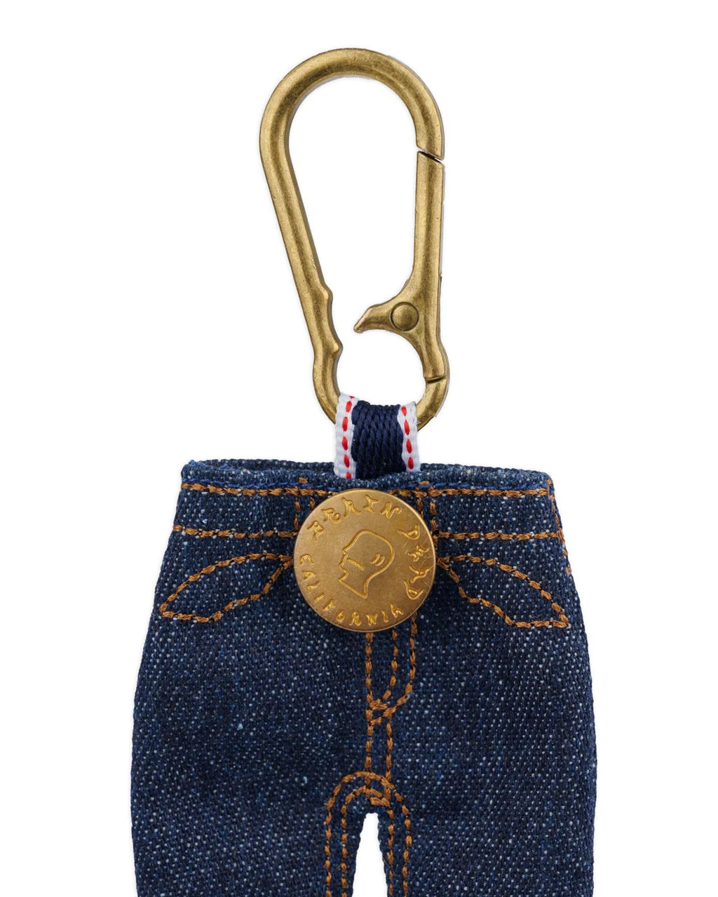 Brain Dead Type 00 Denim Keychain Charm - Indigo