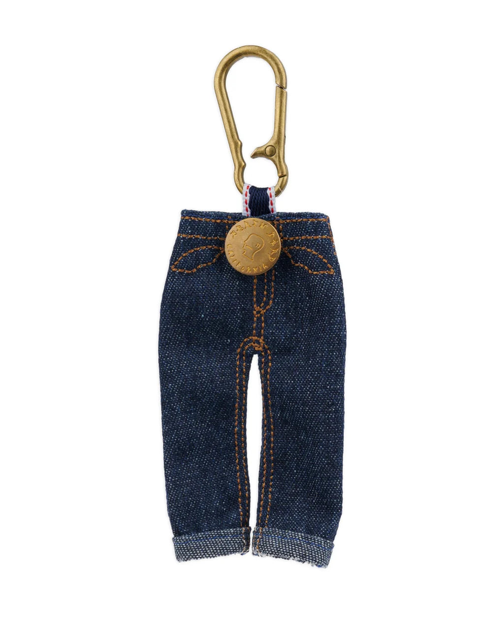 Brain Dead Type 00 Denim Keychain Charm - Indigo