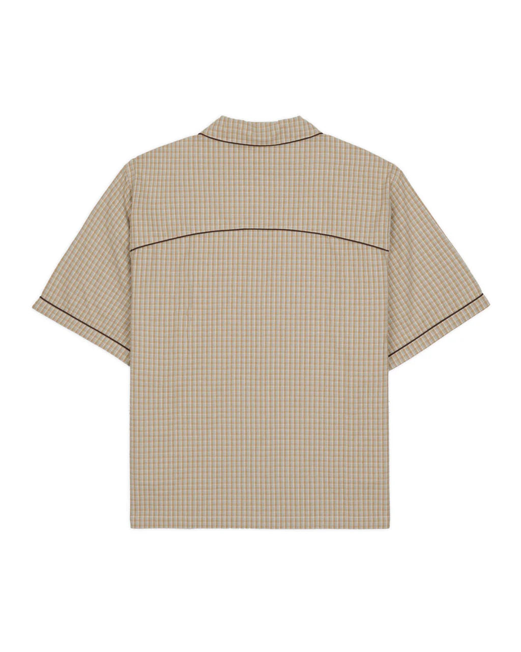 Brain Dead Check Western Shirt - Taupe