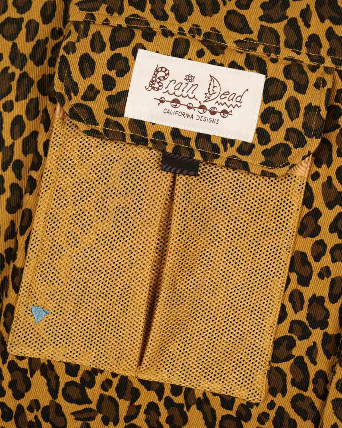 Brain Dead Cropped Chore Jacket - Leopard