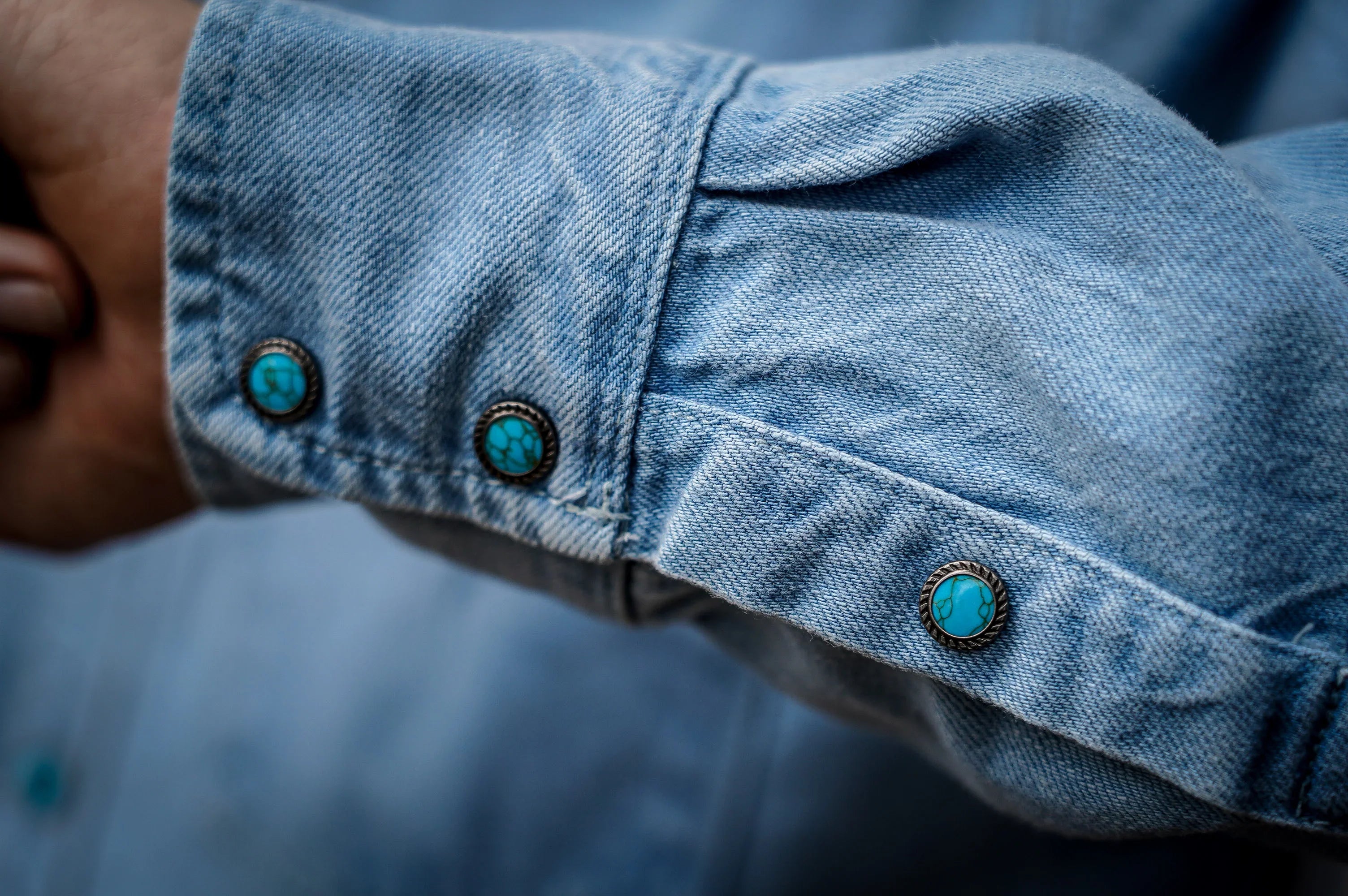 Freenote Cloth Modern Western Shirt - 11oz Bleached Denim