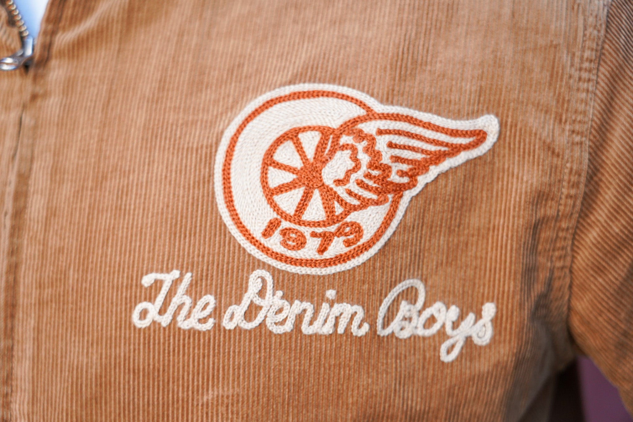 Studio D'Artisan 4625 Corduroy Racing Jacket - Brown