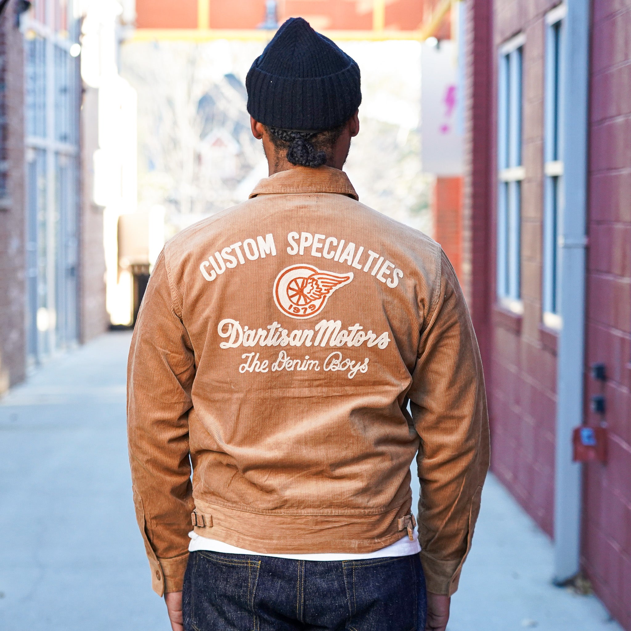 Studio D'Artisan 4625 Corduroy Racing Jacket - Brown