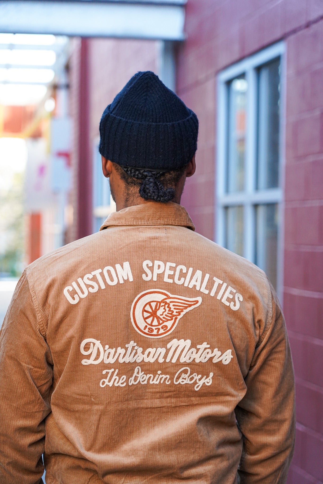 Studio D'Artisan 4625 Corduroy Racing Jacket - Brown