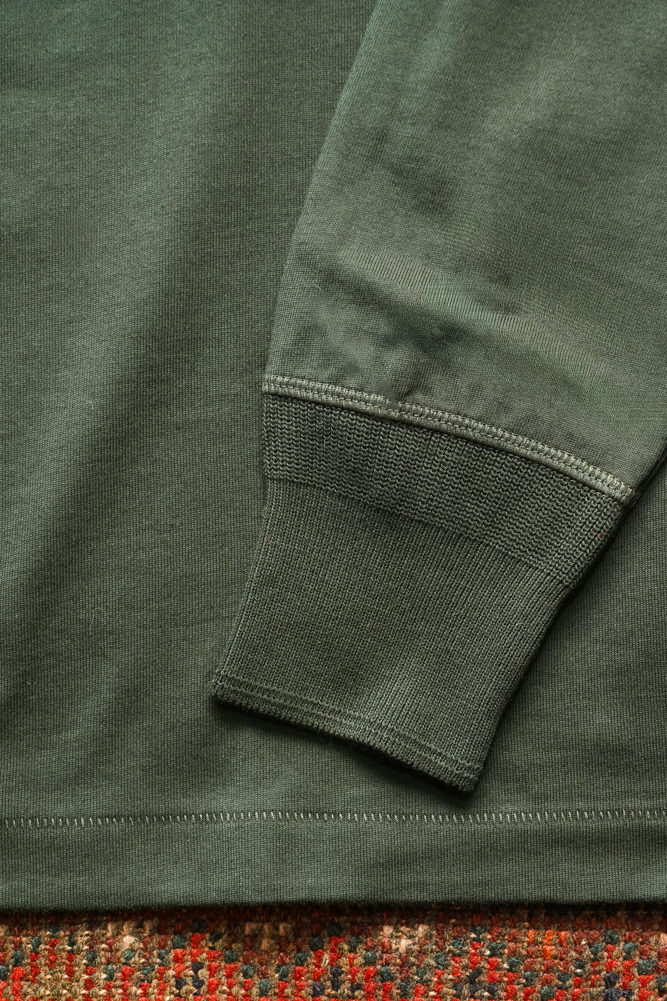 Merz B. Schwanen 2M06 Machine Refined Long Sleeve Henley - Forest