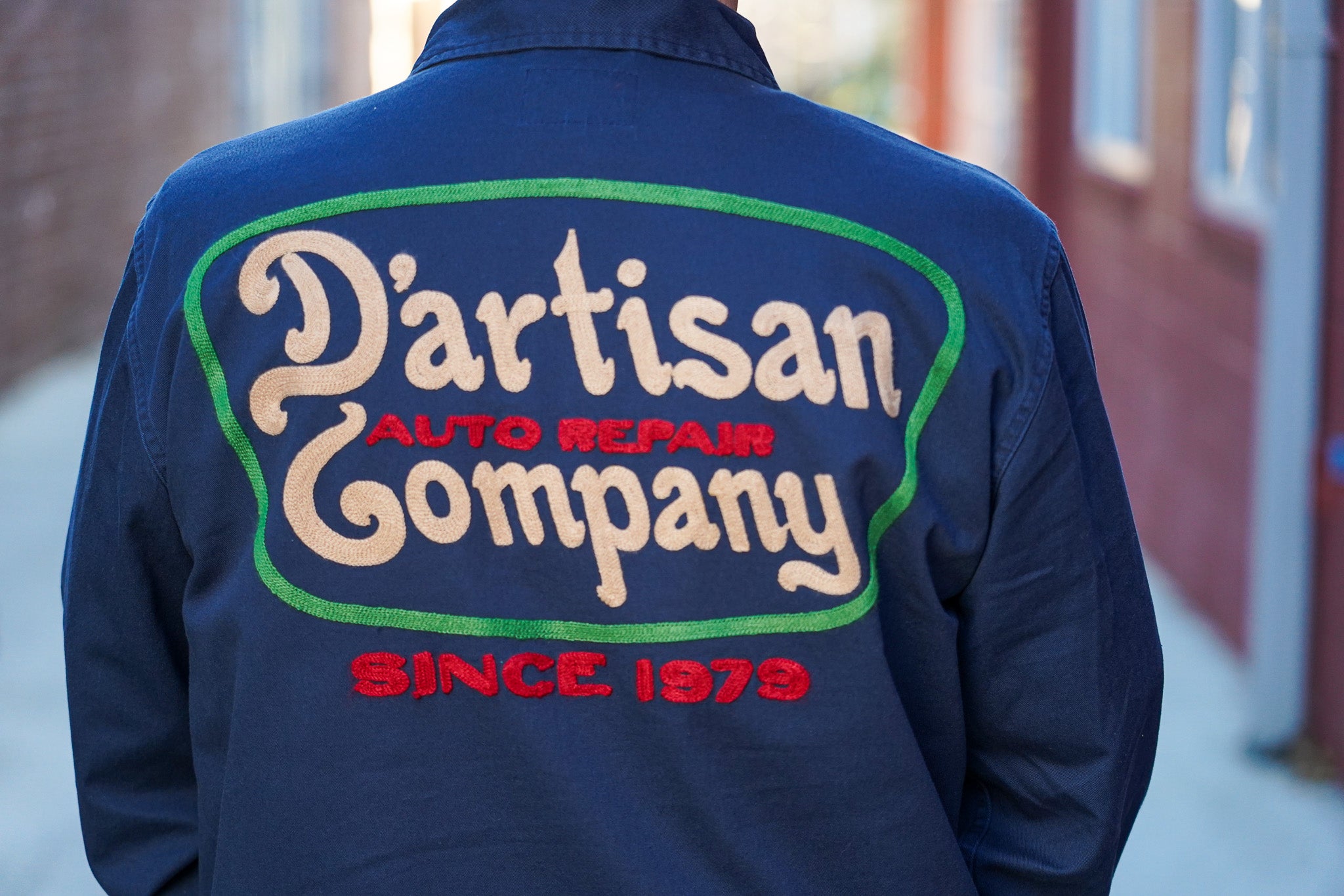 Studio D'Artisan 5733 Embroidered Work Shirt - Navy