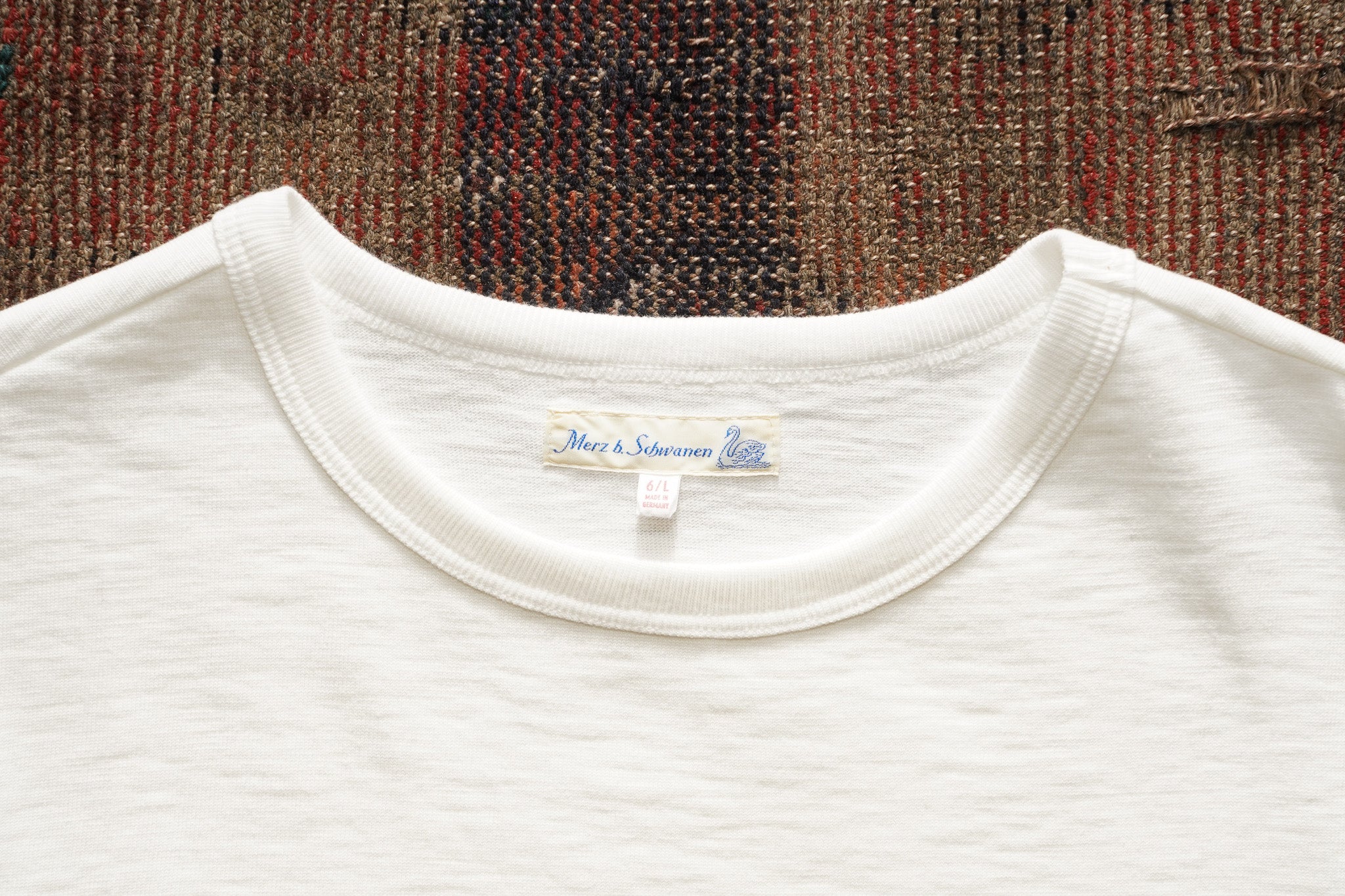 Merz b. Schwanen 2S14 Loopwheeled Relaxed Fit Heavyweight T-Shirt - White